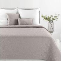 EUROFIRANY Len4 vászon szerkezetű préselt mintás ágytakaró Szürke 170 x 210 cm