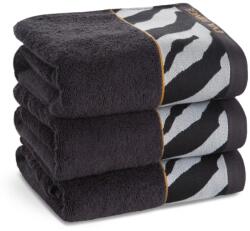 Eurofirany Eva22 minőségi pamut törölköző Fekete 50x90 cm