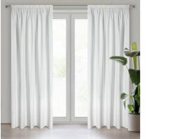EUROFIRANY Rosa bársony sötétítő függöny Fehér 140x270 cm