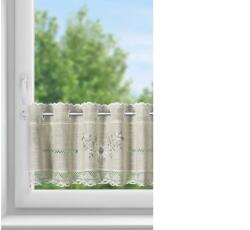 EUROFIRANY Veronica vitrázs függöny Bézs 30x150 cm