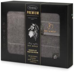 Eurofirany Gaja Eva Minge 3Db-os pamut törölköző szett Szürke