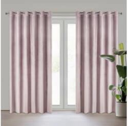 EUROFIRANY Melanie bársony sötétítő függöny Púder rózsaszín 215x250 cm