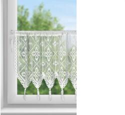 EUROFIRANY Martha vitrázs függöny Fehér 60x150 cm
