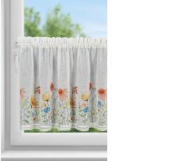 EUROFIRANY Nati vitrázs függöny Fehér 60x150 cm