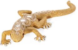 EUROFIRANY Gatos2 gyík figura Arany 25x11x5 cm