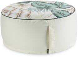 Eurofirany Garden13 kültéri puff vízálló anyagból Krémszín 53x23 cm