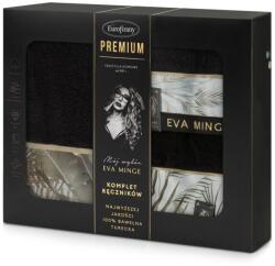 Eurofirany Eva17 3Db-os pamut törölköző szett Fekete