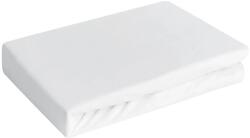 EUROFIRANY Jersey3 pamut gumis lepedő Fehér 90x200 cm + 25 cm