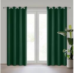 EUROFIRANY Logan zöld sötétítő függöny egyszínű Sötétzöld 140x270 cm