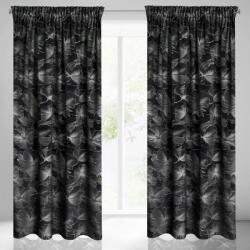 EUROFIRANY Stella bársony sötétítő függöny Fekete 140x300 cm