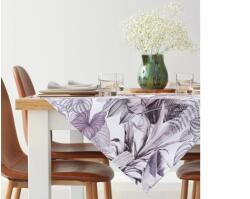 EUROFIRANY Davos2 bársony asztalterítő egzotikus Fehér 85x85 cm