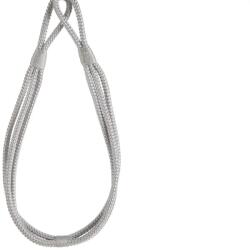 EUROFIRANY Lana egy bojtos függönyelkötő Ezüst