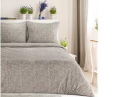 Eurofirany Flano puha ágyneműhuzat domború mintával Bézs 220x200 cm - 70x90 cm 2db