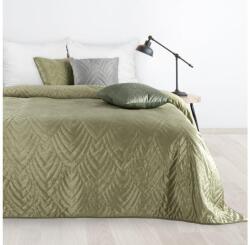 EUROFIRANY Luiz6 bársony ágytakaró fényes márvány hatású mintával Világoszöld 200x220 cm