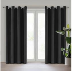 EUROFIRANY Nerisa sötétítő függöny Fekete 140x250 cm