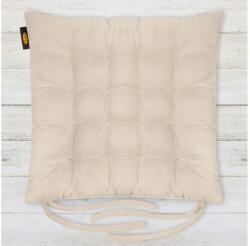 Eurofirany Ada kerti székpárna vízálló anyagból Sötét krém 16 cm - 40x40x6 cm