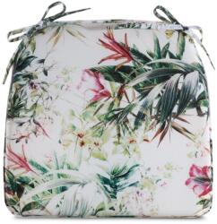 Eurofirany Garden31 kerti székpárna vízálló anyagból Fehér 40x38x4 cm