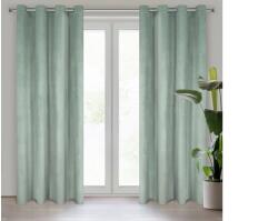 EUROFIRANY Rosa bársony sötétítő függöny Világos menta 140x250 cm