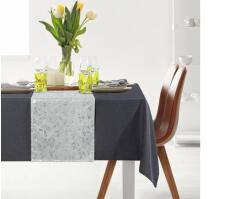 EUROFIRANY Anita asztalterítő Acélszürke 140x220 cm - 33x220 cm