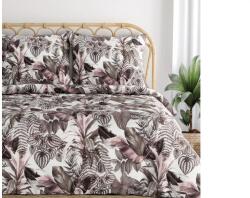 Eurofirany Davos pamut ágyneműhuzat Ibolyalila 160x200 cm - 70x80 cm 2db