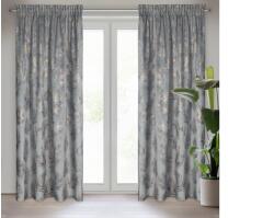 EUROFIRANY Gloria bársony sötétítő függöny Acélszürke 140x300 cm