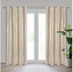 EUROFIRANY Renia bársony sötétítő függöny Világosbézs 140x250 cm