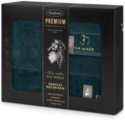 Eurofirany Gaja Eva Minge 3Db-os pamut törölköző szett Sötétzöld