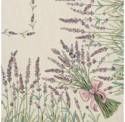 EUROFIRANY Levendulás gobelin asztalterítő Natúr 45x140 cm +/-5%