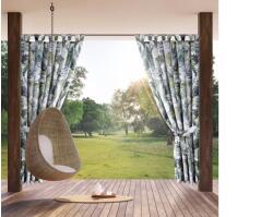 EUROFIRANY Garden20 vízálló kerti függöny elkötővel Zöld 155x240 cm