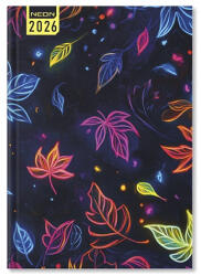 PD Calendar Határidőnapló Period Neon A/5 napi Leaf papír 2026