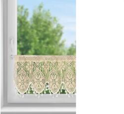 EUROFIRANY Moly vitrázs függöny Világosbézs 30x150 cm