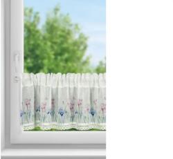 EUROFIRANY Dolorez vitrázs függöny Fehér 30x150 cm