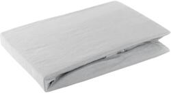 EUROFIRANY Jersey pamut gumis lepedő Világosszürke 240x220 cm + 30 cm