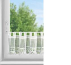 EUROFIRANY Roxana vitrázs konyha függöny Fehér 30x150 cm