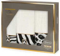  Eva22 3Db-os pamut törölköző szett Krémszín