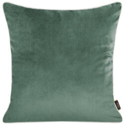  Velvet párnahuzat lenvászon szerű anyagból Sötét menta 45x45 cm