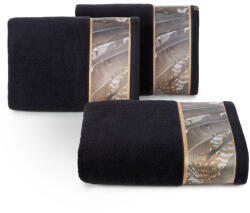  Eva17 minőségi pamut törölköző Fekete 70x140 cm - 500 cm 3db