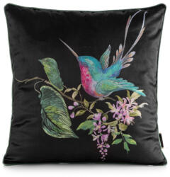  Velvet177 bársony párnahuzat Fekete 45x45 cm