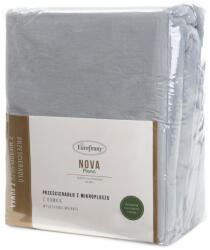  Flano polár gumis lepedő Ezüst 220x200 cm - 30 cm