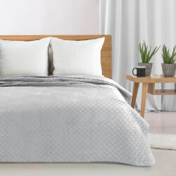  Ariel bársony ágytakaró Ezüst 220x240 cm