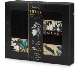  Eva15 3Db-os pamut törölköző szett Fekete