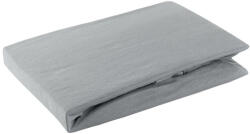  Jersey pamut gumis lepedő Acélszürke 240x220 cm + 30 cm