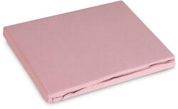  Gumis renforce pamut lepedő Púder rózsaszín 180x200 cm + 30 cm