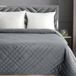  Ria6 bársony ágytakaró Acélszürke 200x220 cm