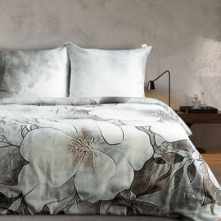  Daisy Eva Minge mako-szatén ágyneműhuzat Szürkésbézs 220x200 cm - 70x80 cm 2db