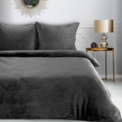  Flano2 puha ágyneműhuzat Acélszürke 220x200 cm - 70x80 cm 2db