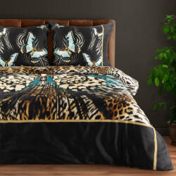  Eva15 mako-szatén ágyneműhuzat Barna 160x200 cm - 70x80 cm 2db