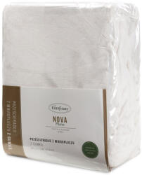  Flano polár gumis lepedő Krémszín 220x200 cm - 30 cm