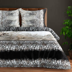  Eva17 mako-szatén ágyneműhuzat Acélszürke 220x200 cm - 70x80 cm 2db - brightenzi