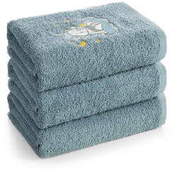 Baby75 kék macis gyerek törölköző Kék 70x140 cm 3db